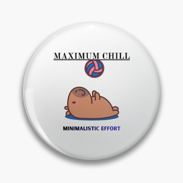 Item preview, Maximum Chill Minimalistic Effort Funny Logo designed and sold by logowannawear.