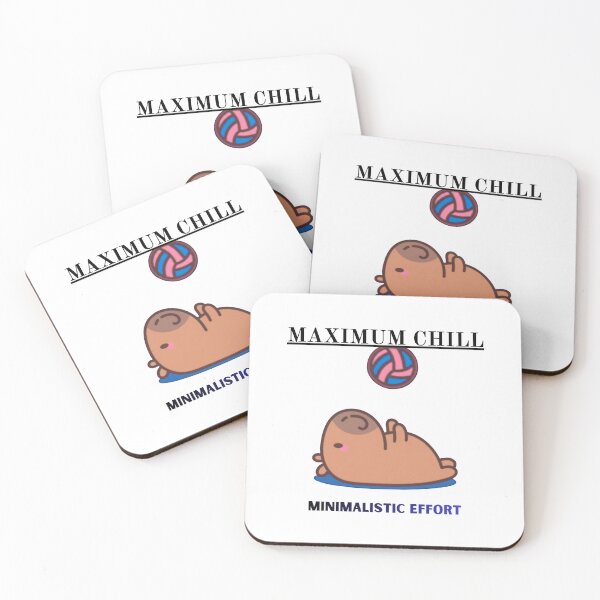 Item preview, Maximum Chill Minimalistic Effort Funny Logo designed and sold by logowannawear.