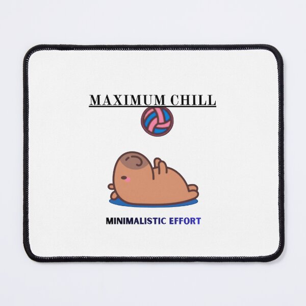 Item preview, Maximum Chill Minimalistic Effort Funny Logo designed and sold by logowannawear.
