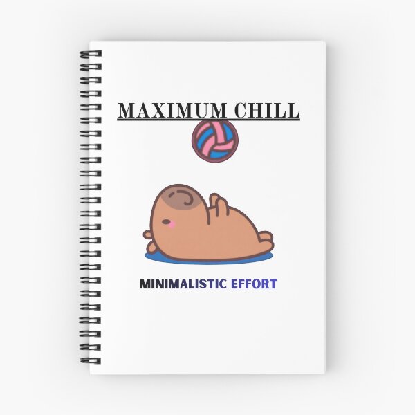 Item preview, Maximum Chill Minimalistic Effort Funny Logo designed and sold by logowannawear.