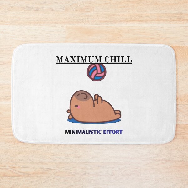 Item preview, Maximum Chill Minimalistic Effort Funny Logo designed and sold by logowannawear.