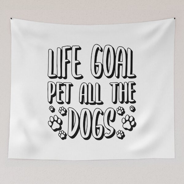 Item preview, Life Goal Pet All The Dogs Paw Print Design designed and sold by OlyvieArt.