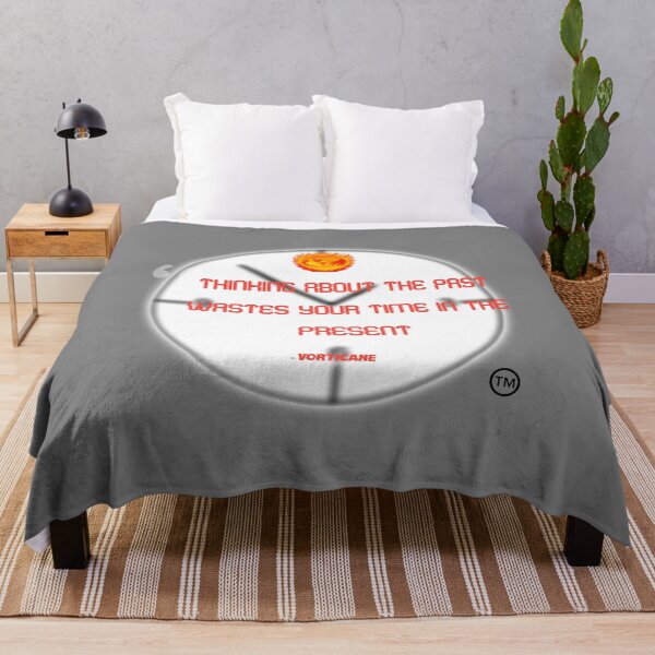 Item preview, "thinking about the past wastes your time in the present" vorticane clock quote merch designed and sold by vorticane.
