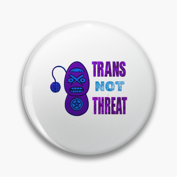 Item preview, Trans Not Threat  designed and sold by junglegreenb.