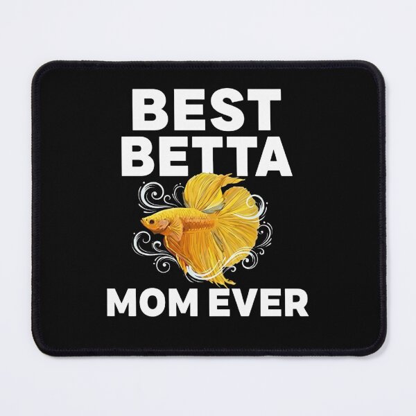 Item preview, Best Betta Mom Ever - Cute Yellow Siamese Fighting Fish Art designed and sold by haitrieuic96.