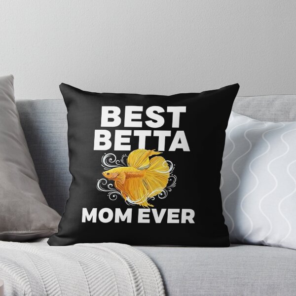 Item preview, Best Betta Mom Ever - Cute Yellow Siamese Fighting Fish Art designed and sold by haitrieuic96.