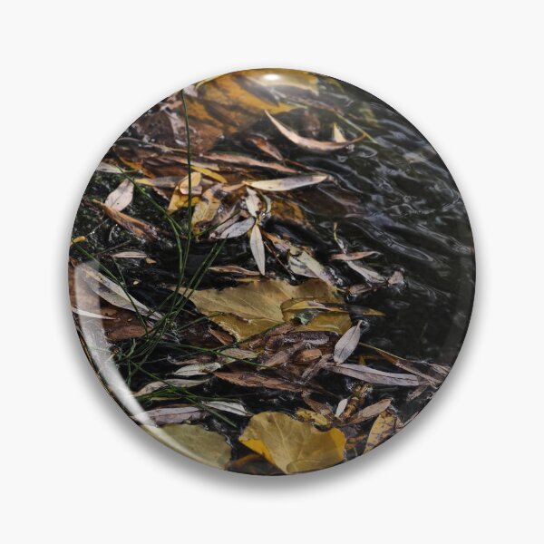 Item preview, Autumn Leaves Floating Along Dark Water designed and sold by onubi.