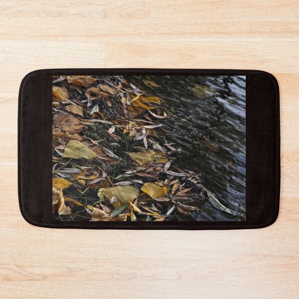 Item preview, Autumn Leaves Floating Along Dark Water designed and sold by onubi.