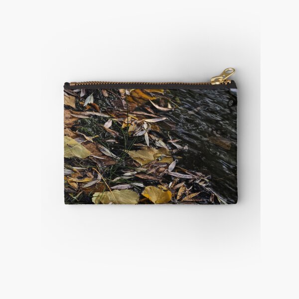Item preview, Autumn Leaves Floating Along Dark Water designed and sold by onubi.