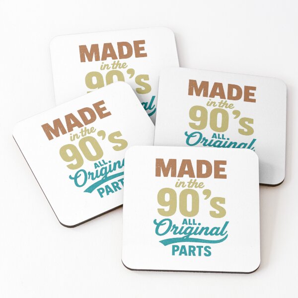 Item preview, Made in the 90's All Original Parts — Vintage Retro Birthday Typography designed and sold by Colorful-Garden.
