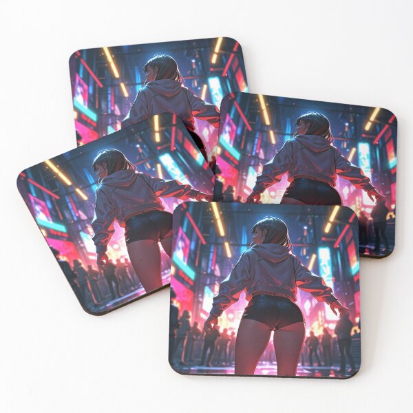 Item preview, Cyberpunk Anime Twerking Girl – Neon Waifu Aesthetic designed and sold by AnimDream .