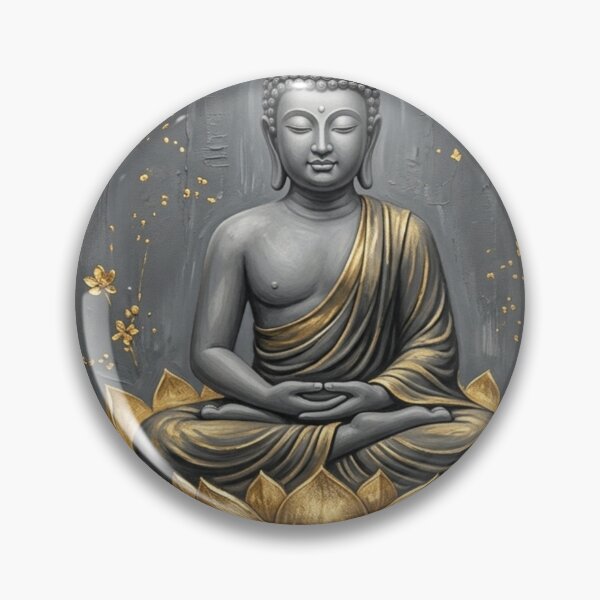 Item preview, Golden Serenity – Buddha in Bloom designed and sold by Nvartstudio.