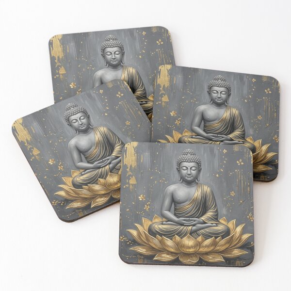 Item preview, Golden Serenity – Buddha in Bloom designed and sold by Nvartstudio.