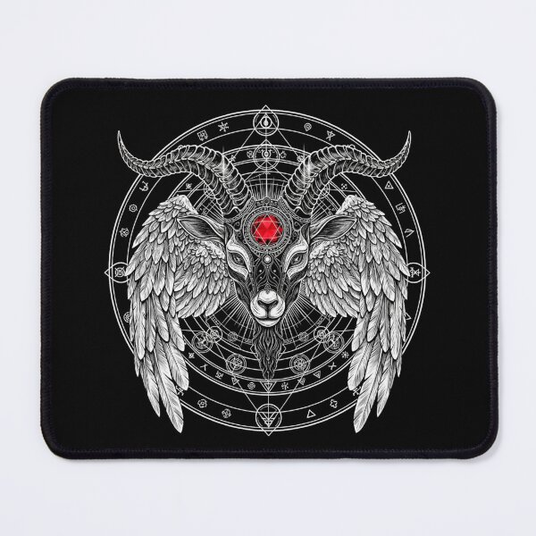 Item preview, Sacred Horned Beast Gothic Shirt – Occult Winged Goat Graphic designed and sold by printedartgoods.