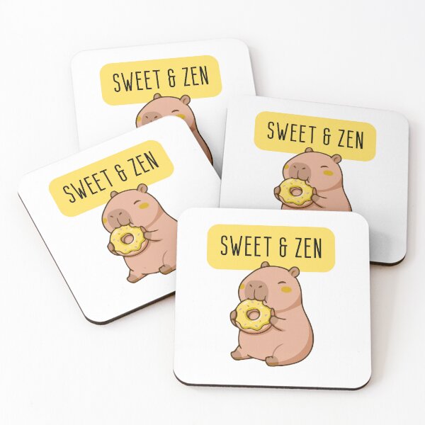 Item preview, Sweet & Zen Capybara Funny Logo designed and sold by logowannawear.