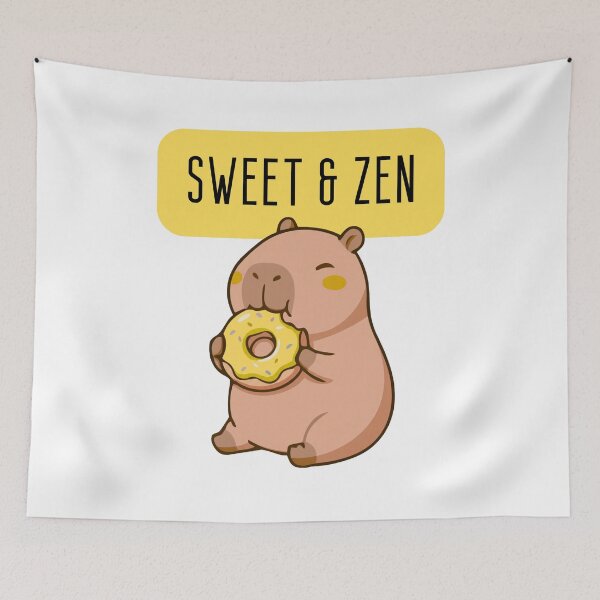 Artikelvorschau, Süßes und Zen-Capybara-lustiges Logo entworfen und verkauft von logowannawear.