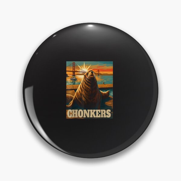 Item preview, Chonkers Funny Sea Lion Retro Beach Vacation Summer Design designed and sold by kiralynstration.