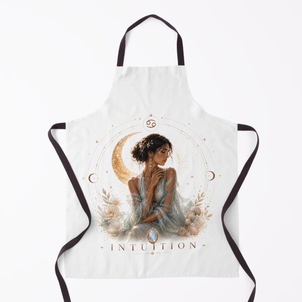 Item preview, Cancer Zodiac Art - Celestial Intuition & Moon Goddess Aesthetic designed and sold by KireaDesigns.
