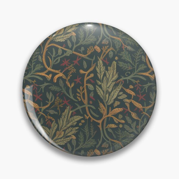 Item preview, Gothic Woodland William Morris Pattern - Dark Arts & Crafts Floral designed and sold by Tamas Das.
