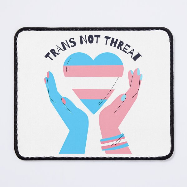 Item preview, Trans Not Threat designed and sold by junglegreenb.