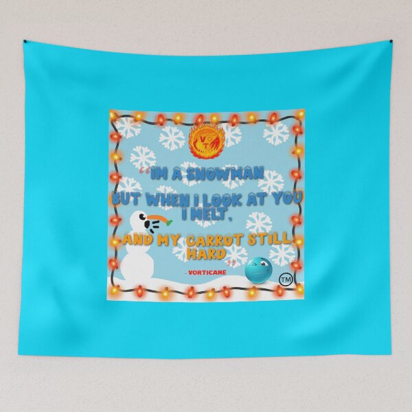 Item preview, "im a snowman but when i look at you i melt, and my carrot still hard" vorticane winter christmas quote merch designed and sold by vorticane.