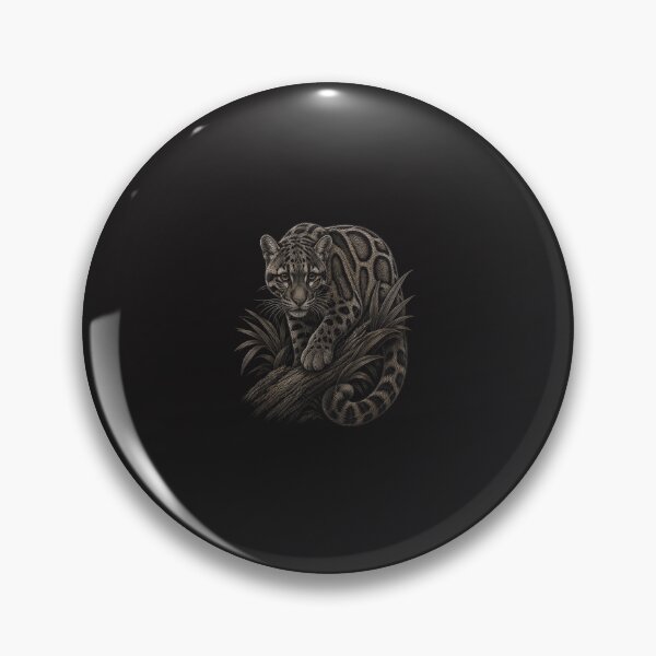 Item preview, Clouded Leopard Wildlife Graphic Vintage Jungle Animal Art designed and sold by kiralynstration.