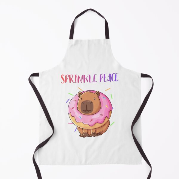 Item preview, Sprinkle Peace Capybara Donut Funny Logo designed and sold by logowannawear.