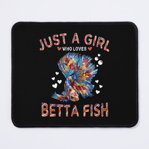 Item preview, Just a Girl Who Loves Betta Fish - Vibrant Siamese Fighting Fish Art designed and sold by haitrieuic96.