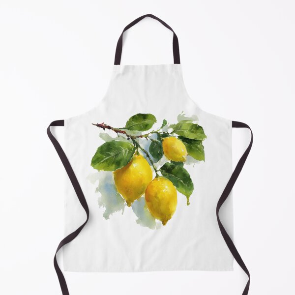 Item preview, Lemon Tree Branch Watercolor Print Bright Summer Botanical Illustration designed and sold by daila70.