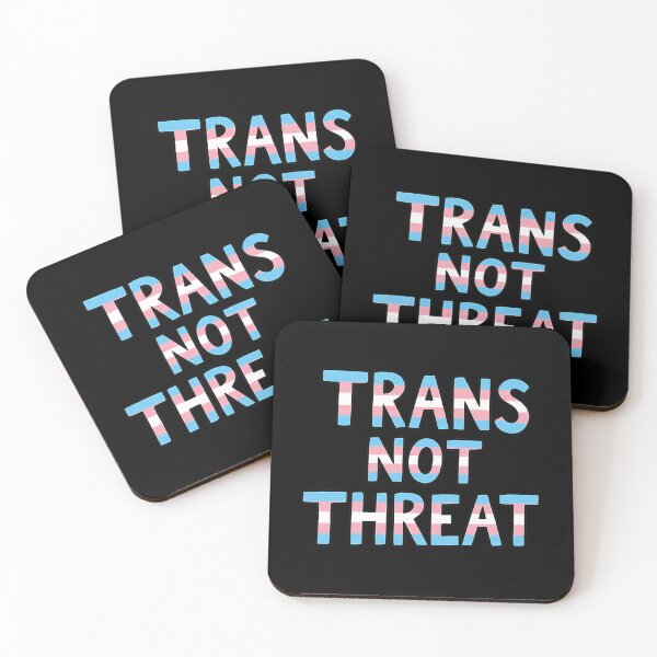 Item preview, Trans Not Threat  designed and sold by junglegreenb.