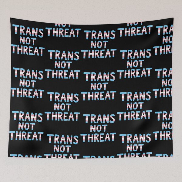 Item preview, Trans Not Threat  designed and sold by junglegreenb.