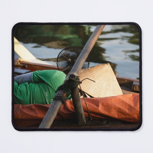 Item preview, A boatman taking a nap on a traditional boat designed and sold by franck380.