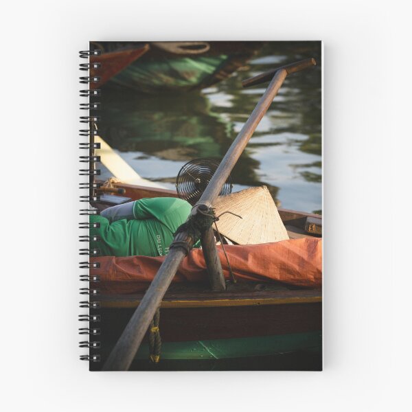 Item preview, A boatman taking a nap on a traditional boat designed and sold by franck380.