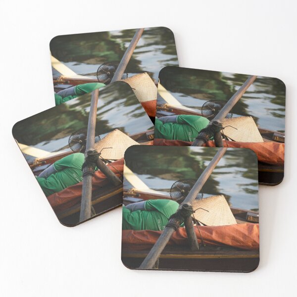 Item preview, A boatman taking a nap on a traditional boat designed and sold by franck380.