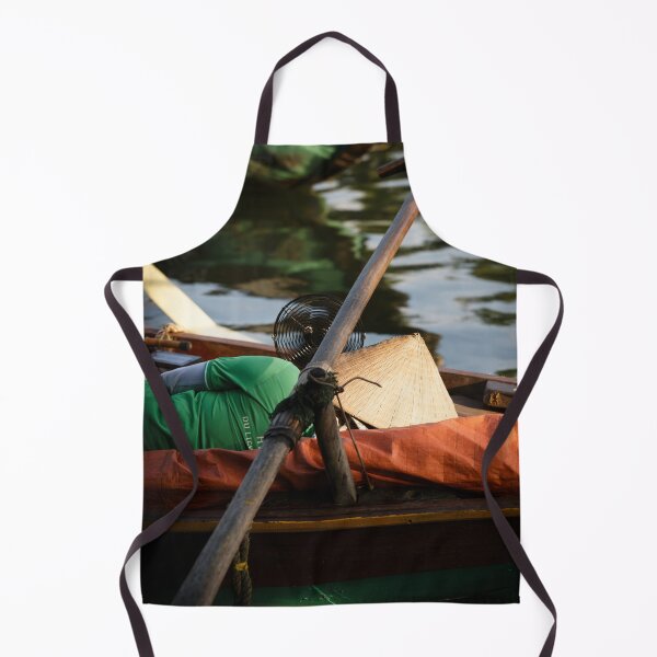 Item preview, A boatman taking a nap on a traditional boat designed and sold by franck380.