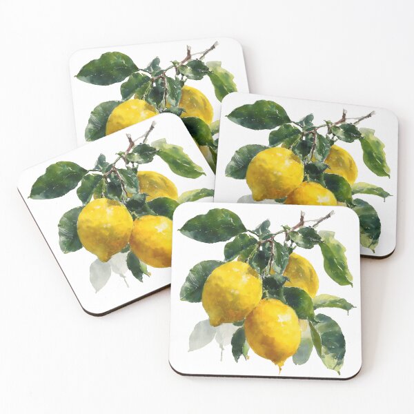 Item preview, Mediterranean Lemon Watercolor Art Botanical Summer Decor designed and sold by daila70.