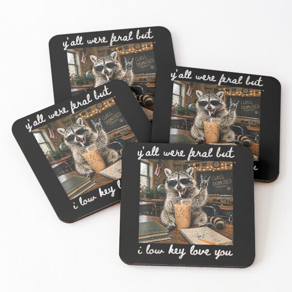 Item preview, Y'all were Feral But I Low Key Love You Funny Teacher Gift  designed and sold by Bralipse.