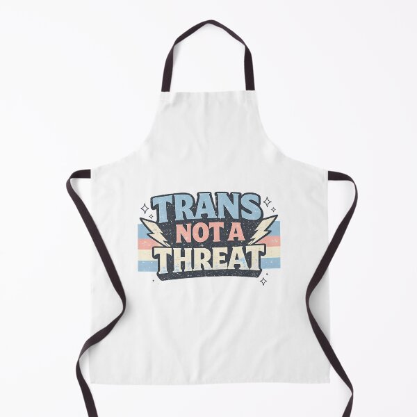 Item preview, Trans Not A Threat - Vintage Retro Pride Design designed and sold by junglegreenb.