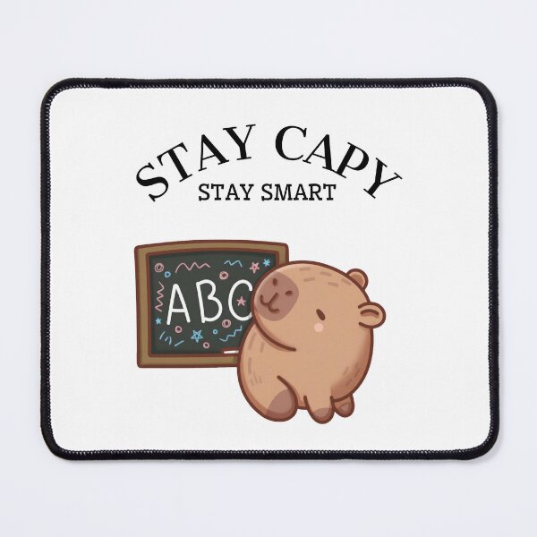 Item preview, Stay Capy Stay Smart Capybara Funny Logo designed and sold by logowannawear.