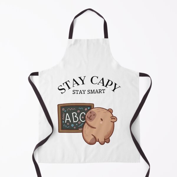 Item preview, Stay Capy Stay Smart Capybara Funny Logo designed and sold by logowannawear.