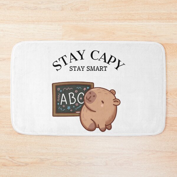 Item preview, Stay Capy Stay Smart Capybara Funny Logo designed and sold by logowannawear.