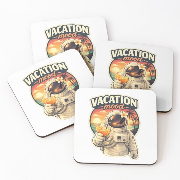 Item preview, Vacation Mood Astronaut Tropical Space Aesthetic Retro Summer Design designed and sold by FaliushART.
