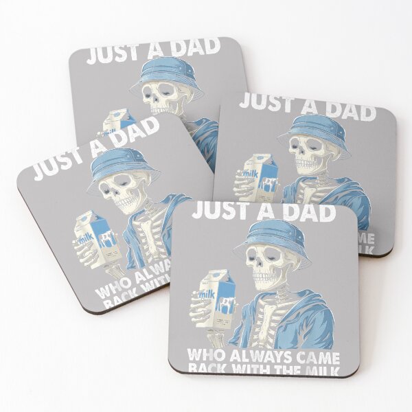 Item preview, Just A Dad Who Always Came Back with The Milk Skeleton T-Shirt designed and sold by GreggRoss.