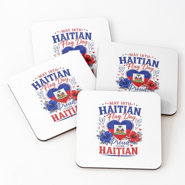 Item preview, Happy Haitian Flag Day Proud Haiti Heritage Patriotic Design designed and sold by kiralynstration.