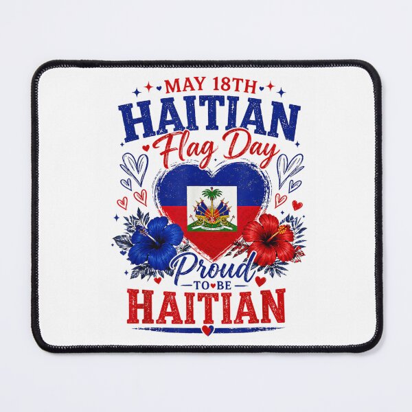 Item preview, Happy Haitian Flag Day Proud Haiti Heritage Patriotic Design designed and sold by kiralynstration.