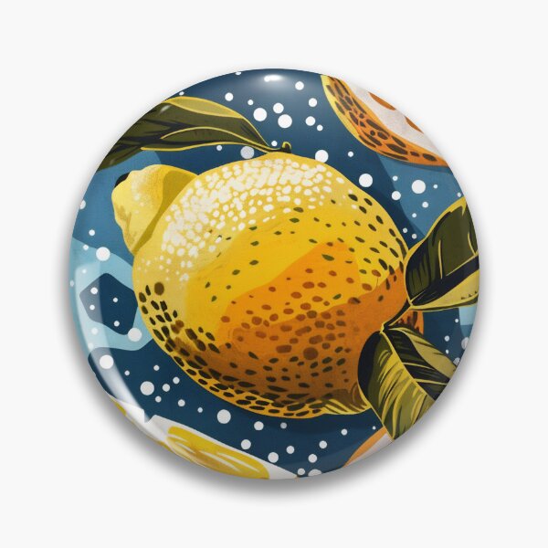 Item preview, Vibrant Citrus Pop Art Illustration Lemon Orange Geometric Home Decor designed and sold by daila70.