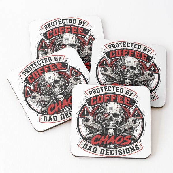 Item preview, Coffee Chaos Bad Decisions designed and sold by the-dovlat.