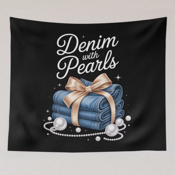 Item preview, Denim with Pearls Mother’s Day Outfit for Stylish designed and sold by SapfireStuArt.
