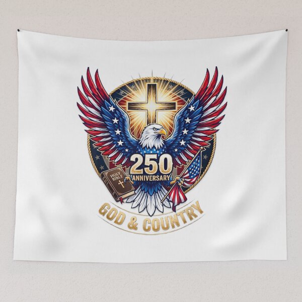 Item preview, One Nation Under God America 250 Patriotic Eagle Design designed and sold by kiralynstration.