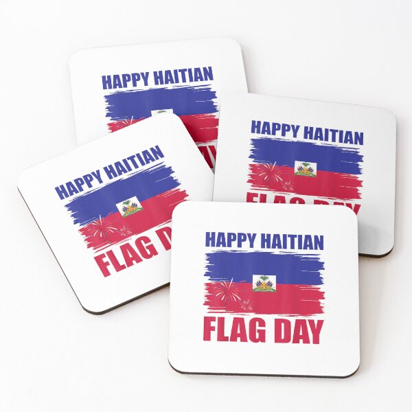Item preview, Happy Haitian Flag Day Haiti Pride Fireworks Patriotic Design designed and sold by kiralynstration.